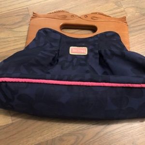 Lilly Pulitzer Wood Handle Handbag
